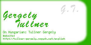 gergely tullner business card
